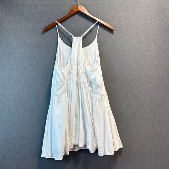 Lulus White Sleeveless‎ Tank Top Crochet Trim Details Casual Summer - Picture 4 of 7